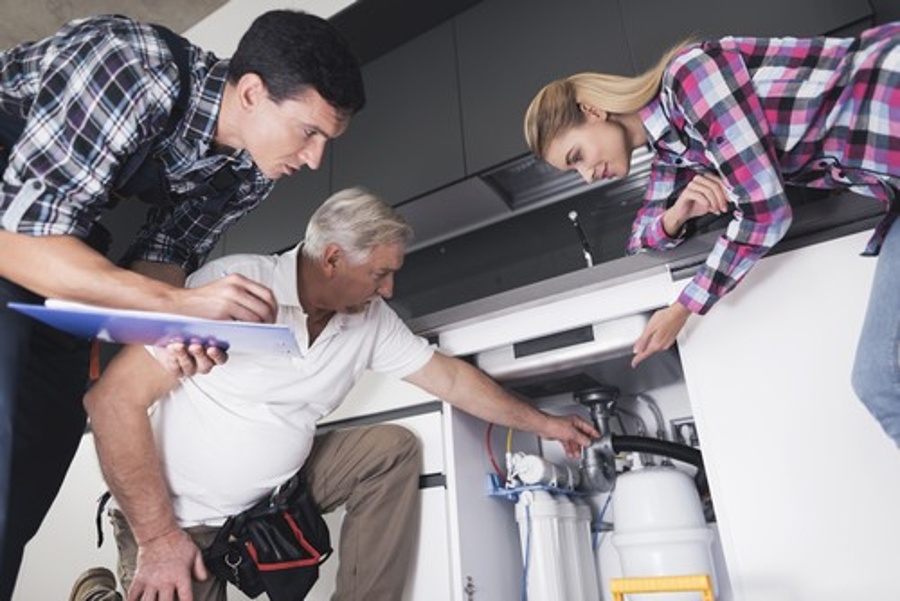 installation mitigeur avec douchette